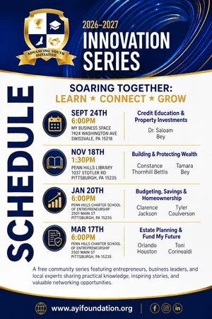2026–2027 Innovation Series flyer — Soaring Together: Learn, Connect, Grow