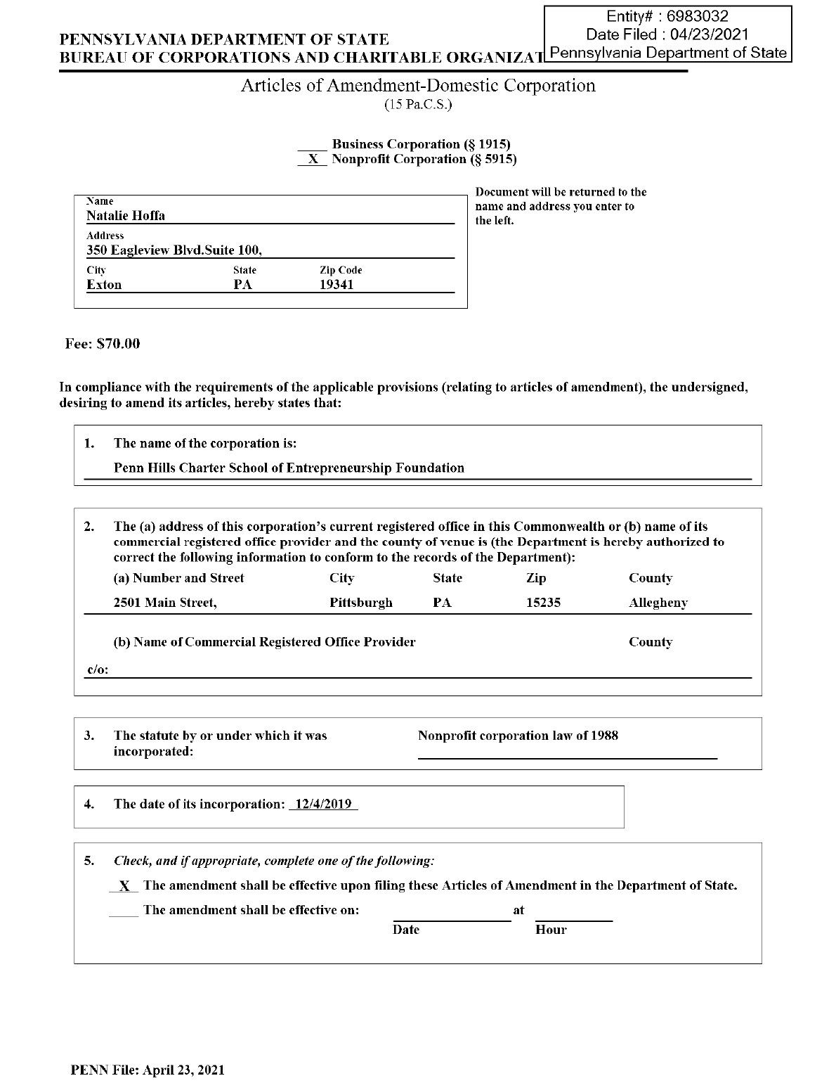 Federal tax exemption certificate page 3 of 6